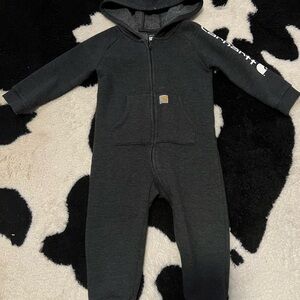 Carhartt Kids Charcoal Hooded One Piece